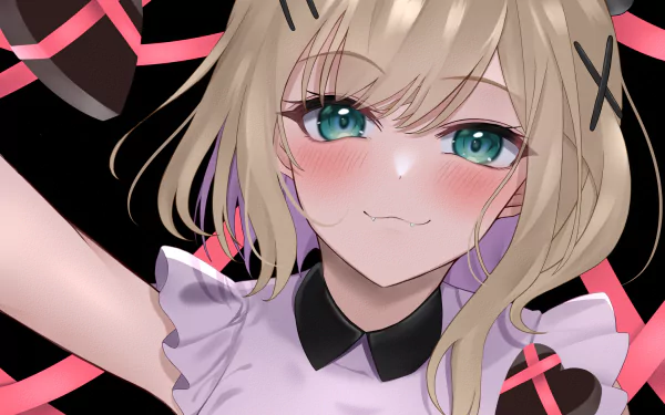 VSPO! Kurumi Noah Iris Black Games Anime Virtual Youtuber HD Desktop Wallpaper | Background Image