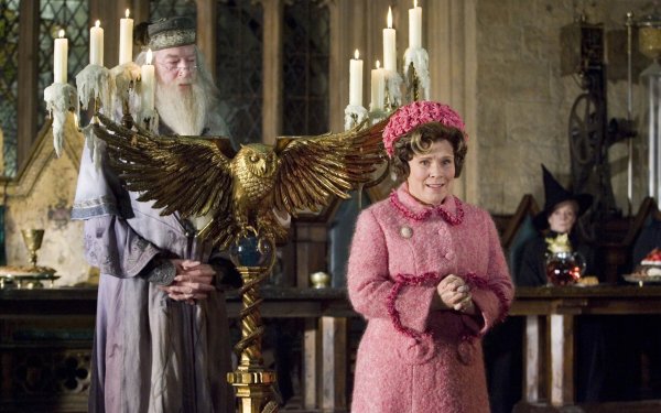 Movie Harry Potter and the Order of the Phoenix Harry Potter Dolores Umbridge Imelda Staunton Albus Dumbledore Michael Gambon HD Wallpaper | Background Image