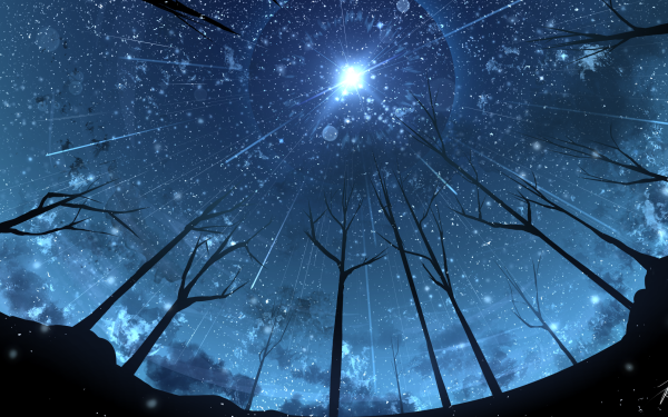 Anime Night Sky HD Wallpaper | Background Image