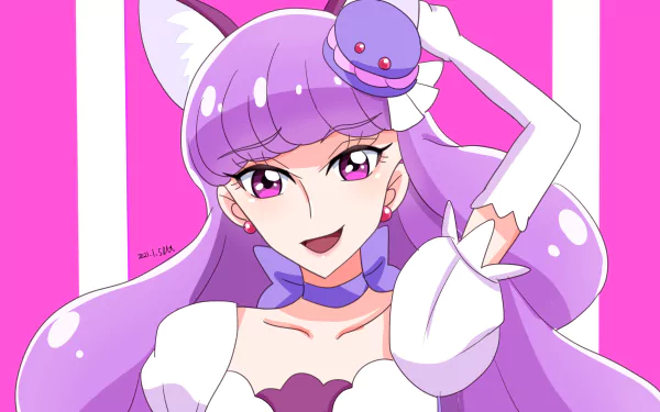 Kotozume Yukari Cure Macaron Anime KiraKira☆Pretty Cure A La Mode HD Desktop Wallpaper | Background Image