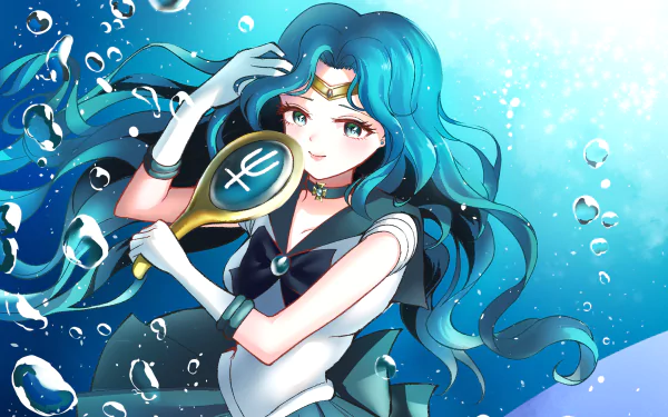 Sailor Neptune Michiru Kaiou Anime Sailor Moon HD Desktop Wallpaper | Background Image