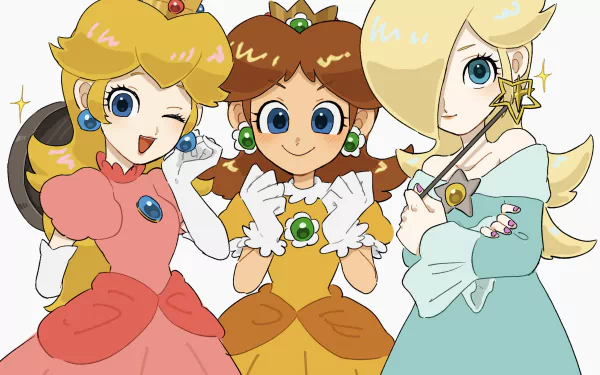 Rosalina (Mario) Princess Peach Princess Daisy video game Super Mario Bros. HD Desktop Wallpaper | Background Image