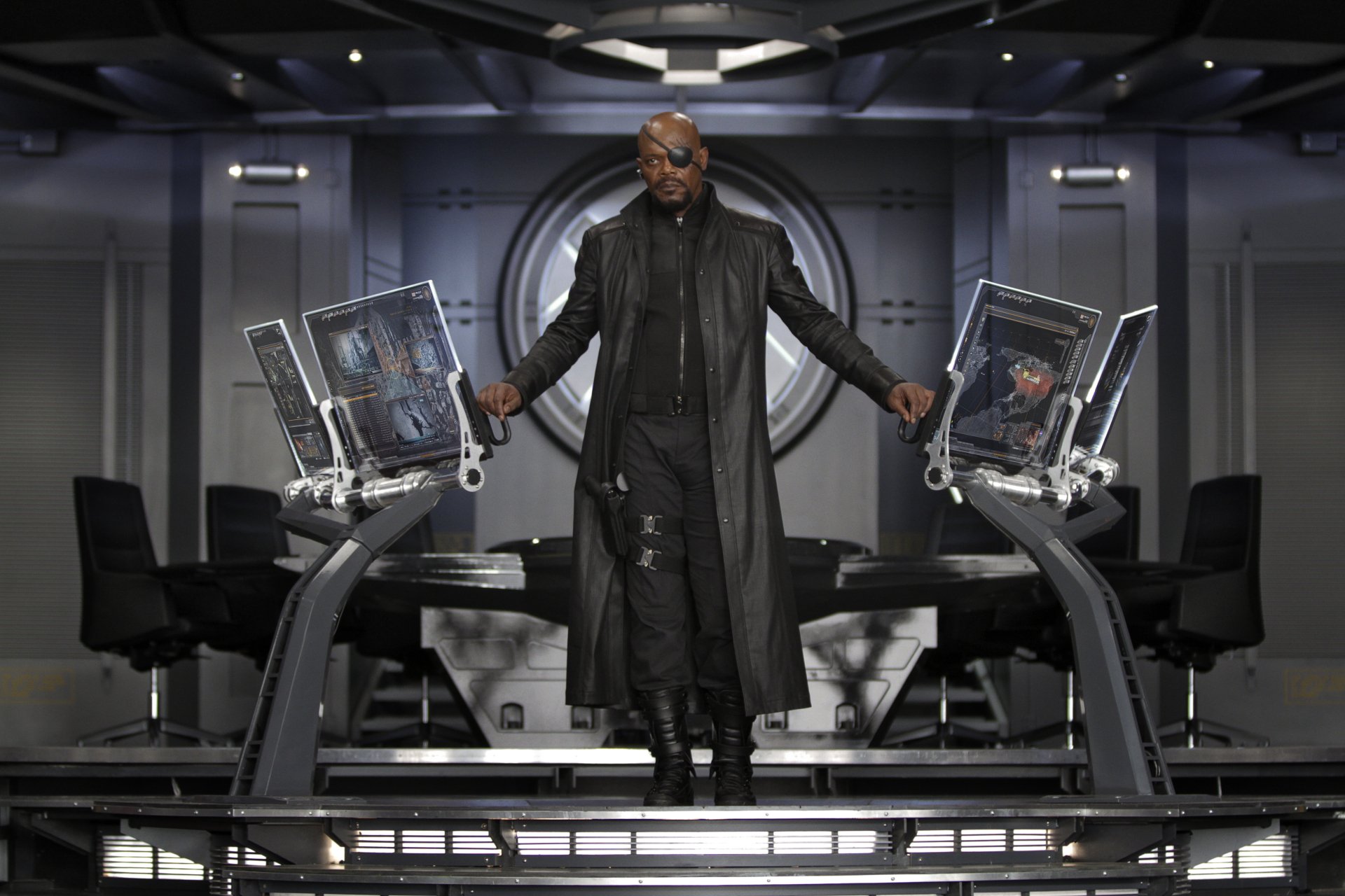 Download Samuel L. Jackson Nick Fury Movie Avengers 4k Ultra HD Wallpaper