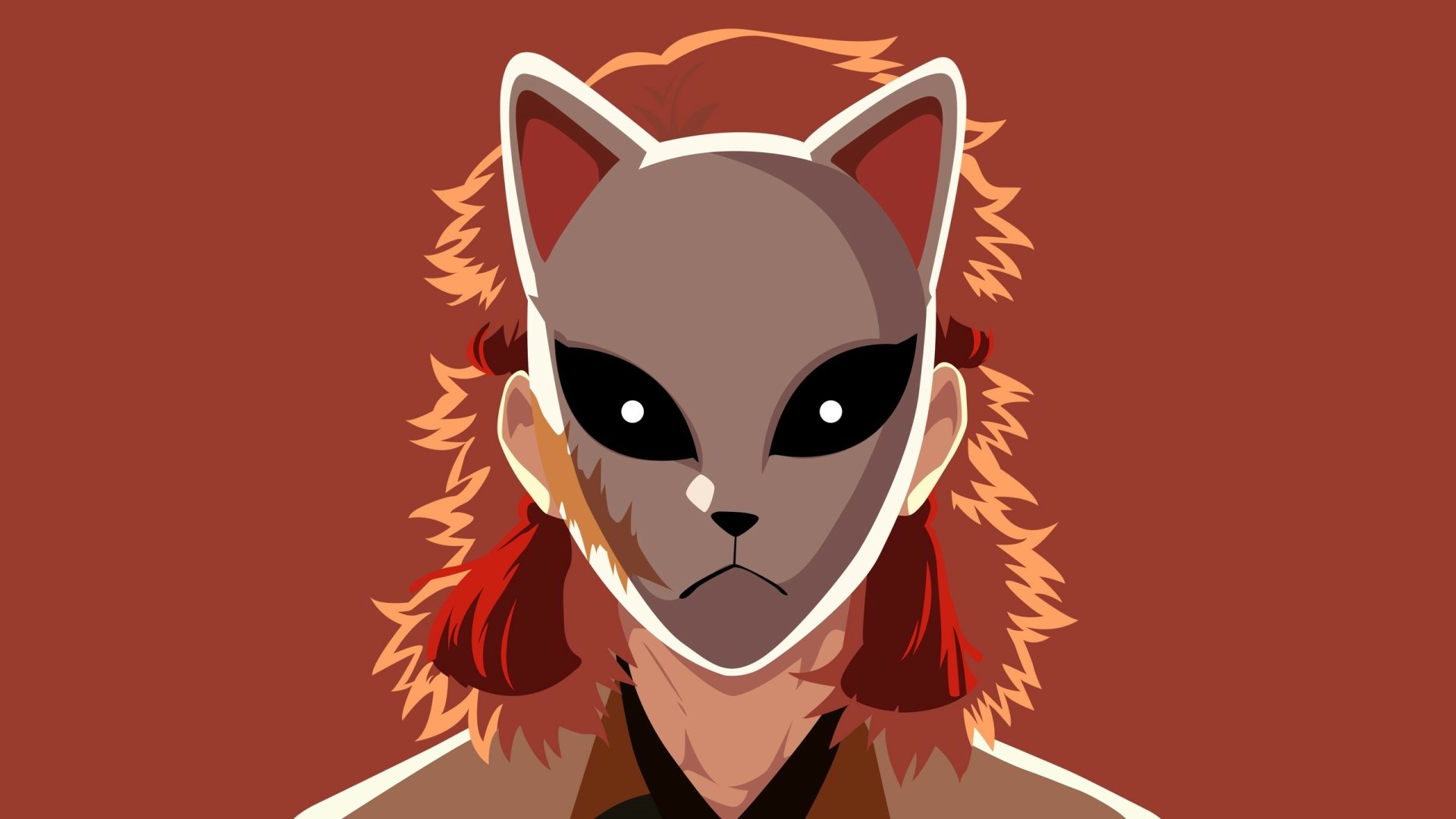 Download Minimalist Sabito (Demon Slayer) Anime Demon Slayer: Kimetsu No Yaiba Minimalist Anime HD Wallpaper