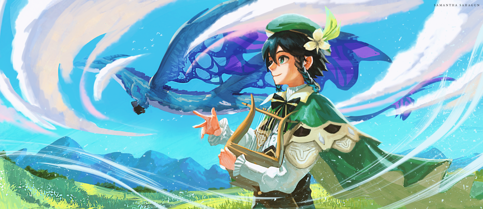 Download Venti (Genshin Impact) Video Game Genshin Impact HD Wallpaper by himae