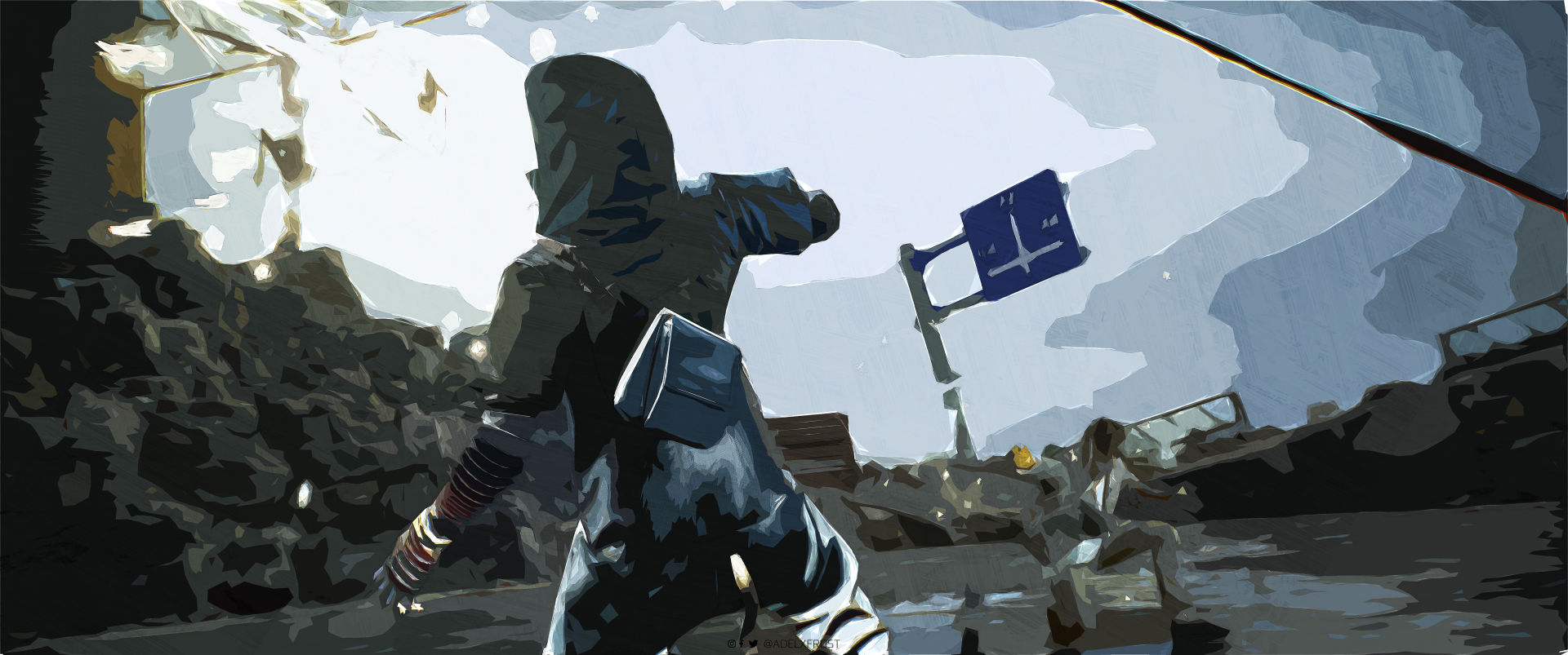 Ghostwire tokyo concept artwork by adelfrost