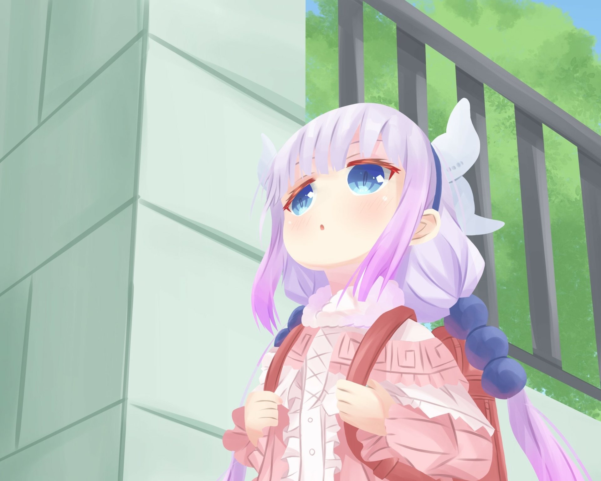 Download Kanna Kamui Anime Miss Kobayashi's Dragon Maid HD Wallpaper by ちのすけ