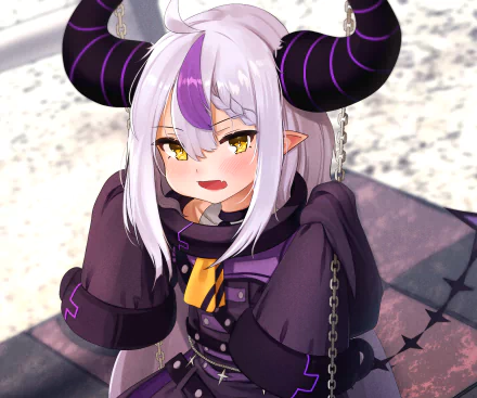 hololive La+ Darknesss (Virtual Youtuber) Anime Virtual Youtuber HD Desktop Wallpaper | Background Image