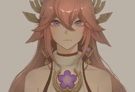 Yae Miko Guuji (Genshin Impact) video game Genshin Impact HD Desktop Wallpaper | Background Image