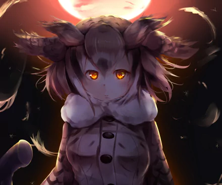 Eurasian Eagle Owl (Kemono Friends) Anime Kemono Friends HD Desktop Wallpaper | Background Image