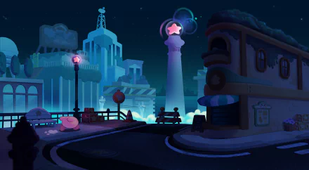 video game Kirby and The Forgotten Land HD Desktop Wallpaper | Background Image