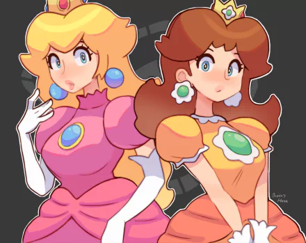 Princess Peach Princess Daisy video game Super Mario Bros. HD Desktop Wallpaper | Background Image