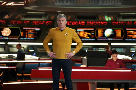 Christopher Pike Anson Mount TV Show Star Trek: Strange New Worlds HD Desktop Wallpaper | Background Image
