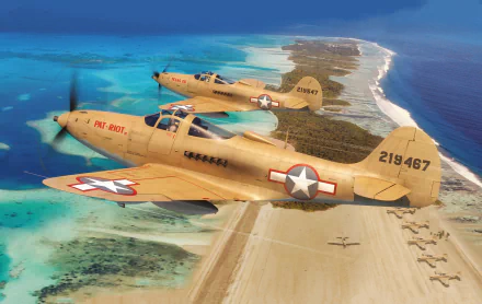 Bell P-39 Airacobra military aircraft HD Desktop Wallpaper | Background Image