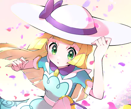 Lillie (Pokemon) Anime Pokemon HD Desktop Wallpaper | Background Image