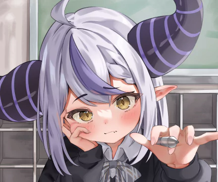 hololive La+ Darknesss (Virtual Youtuber) Anime Virtual Youtuber HD Desktop Wallpaper | Background Image