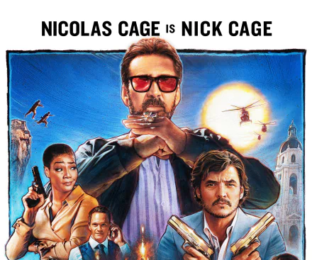 Nicolas Cage movie The Unbearable Weight of Massive Talent HD Desktop Wallpaper | Background Image