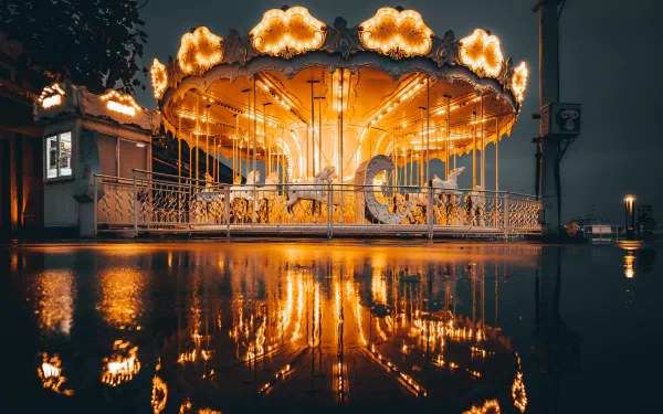 man made carousel HD Desktop Wallpaper | Background Image