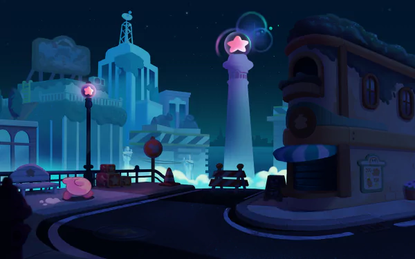 video game Kirby and The Forgotten Land HD Desktop Wallpaper | Background Image