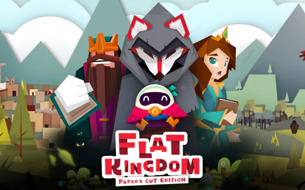 video game Flat Kingdom Paper's Cut Edition HD Desktop Wallpaper | Background Image