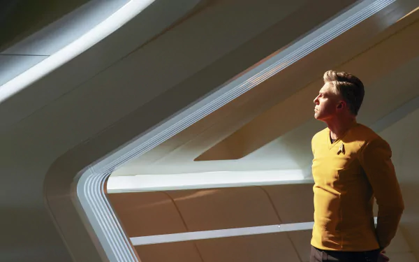 Christopher Pike Anson Mount TV Show Star Trek: Strange New Worlds HD Desktop Wallpaper | Background Image