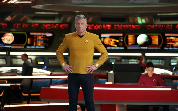 Christopher Pike Anson Mount TV Show Star Trek: Strange New Worlds HD Desktop Wallpaper | Background Image