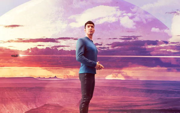 Spock Ethan Peck TV Show Star Trek: Strange New Worlds HD Desktop Wallpaper | Background Image