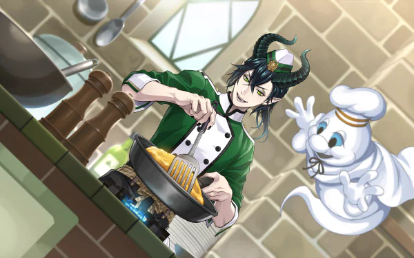 Malleus Draconia video game Twisted Wonderland HD Desktop Wallpaper | Background Image