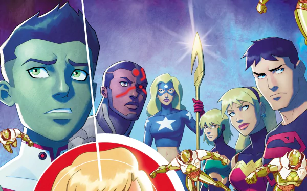 Stargirl (DC Comics) Conner Kent Terra (DC Comics) Cyborg (DC Comics) Beast Boy Comic Young Justice HD Desktop Wallpaper | Background Image