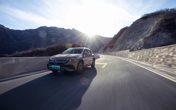 vehicle Mercedes-Benz EQA AMG Line HD Desktop Wallpaper | Background Image