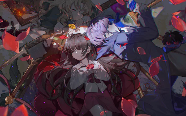 Garry (Ib) Mary (Ib) Ib (Character) video game Ib (2012) HD Desktop Wallpaper | Background Image