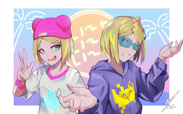 Rin Kagamine Len Kagamine Anime Vocaloid HD Desktop Wallpaper | Background Image