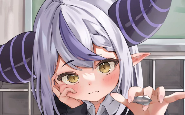 hololive La+ Darknesss (Virtual Youtuber) Anime Virtual Youtuber HD Desktop Wallpaper | Background Image