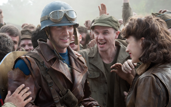 Movie Captain America: The First Avenger Captain America Steve Rogers Chris Evans Peggy Carter Hayley Atwell HD Wallpaper | Background Image