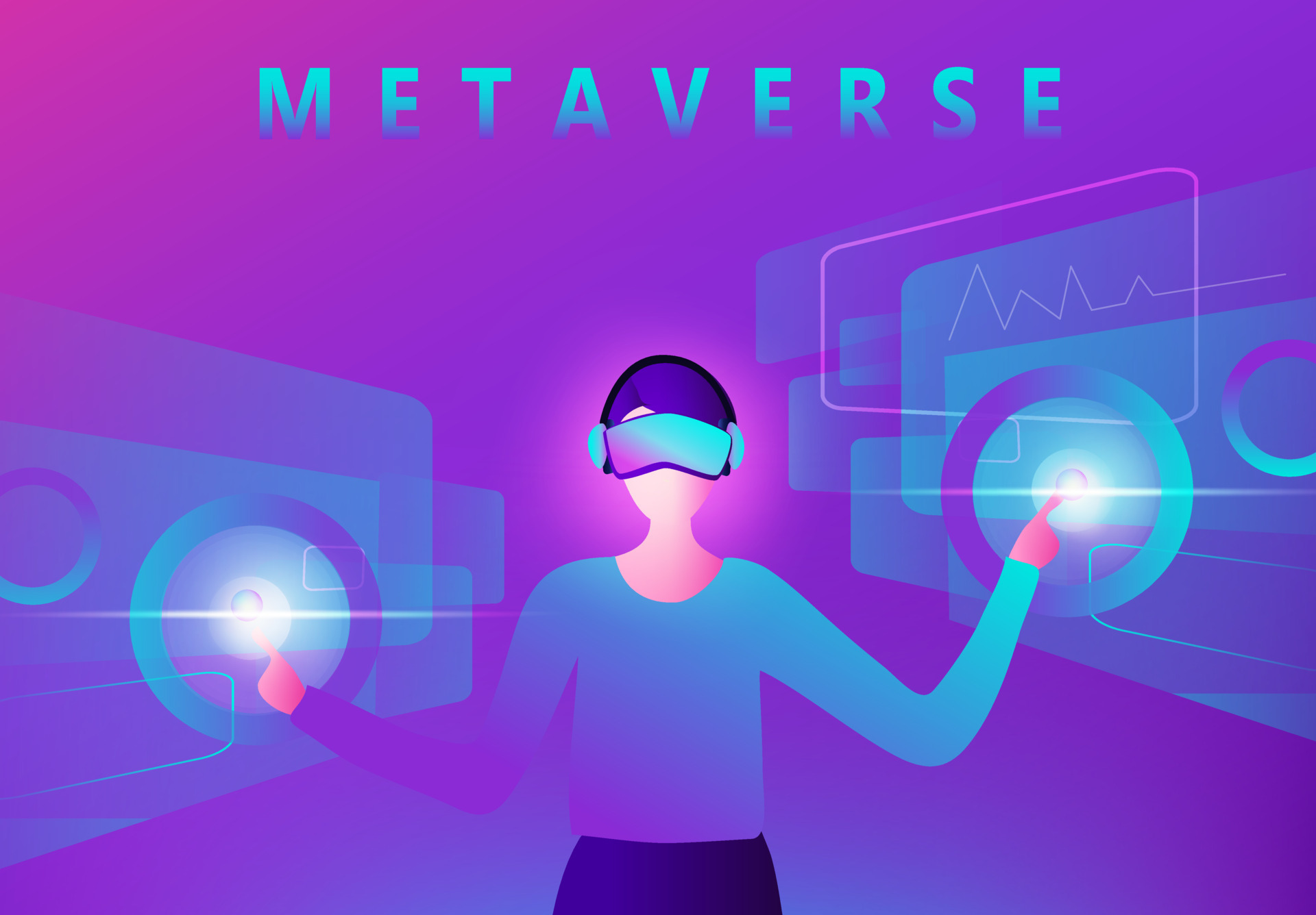 Download Technology Metaverse HD Wallpaper