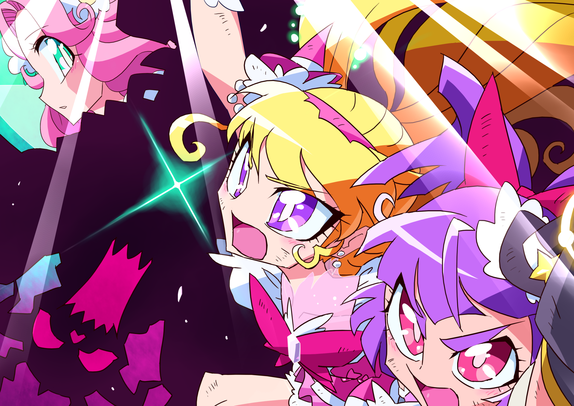 Download Izayoi Riko Asahina Mirai Anime Witchy PreCure! HD Wallpaper