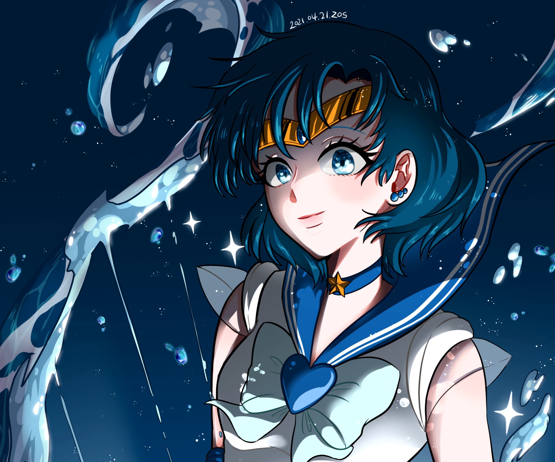 Download Sailor Mercury Ami Mizuno Anime Sailor Moon HD Wallpaper