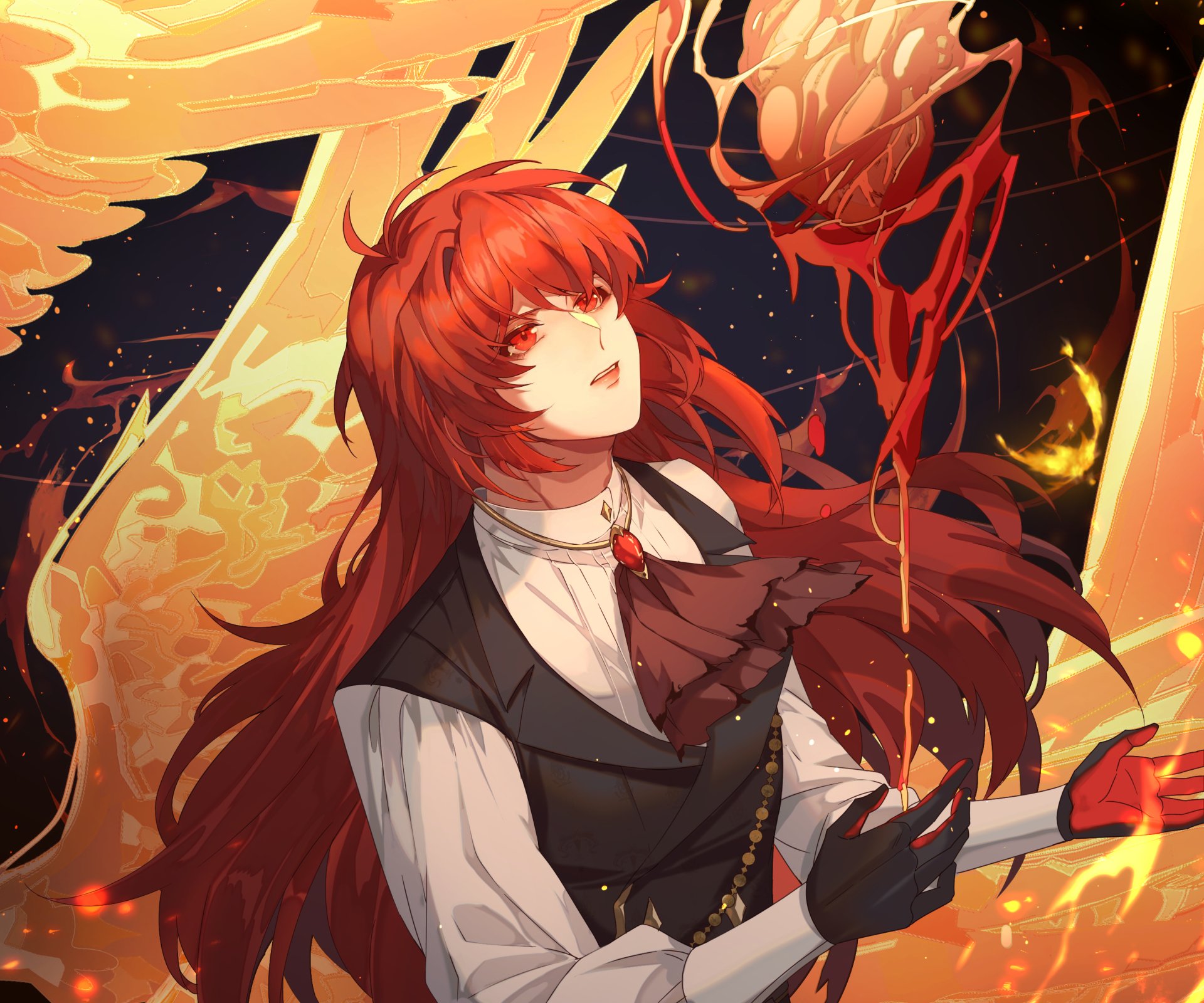 Download Diluc (Genshin Impact) Video Game Genshin Impact HD Wallpaper