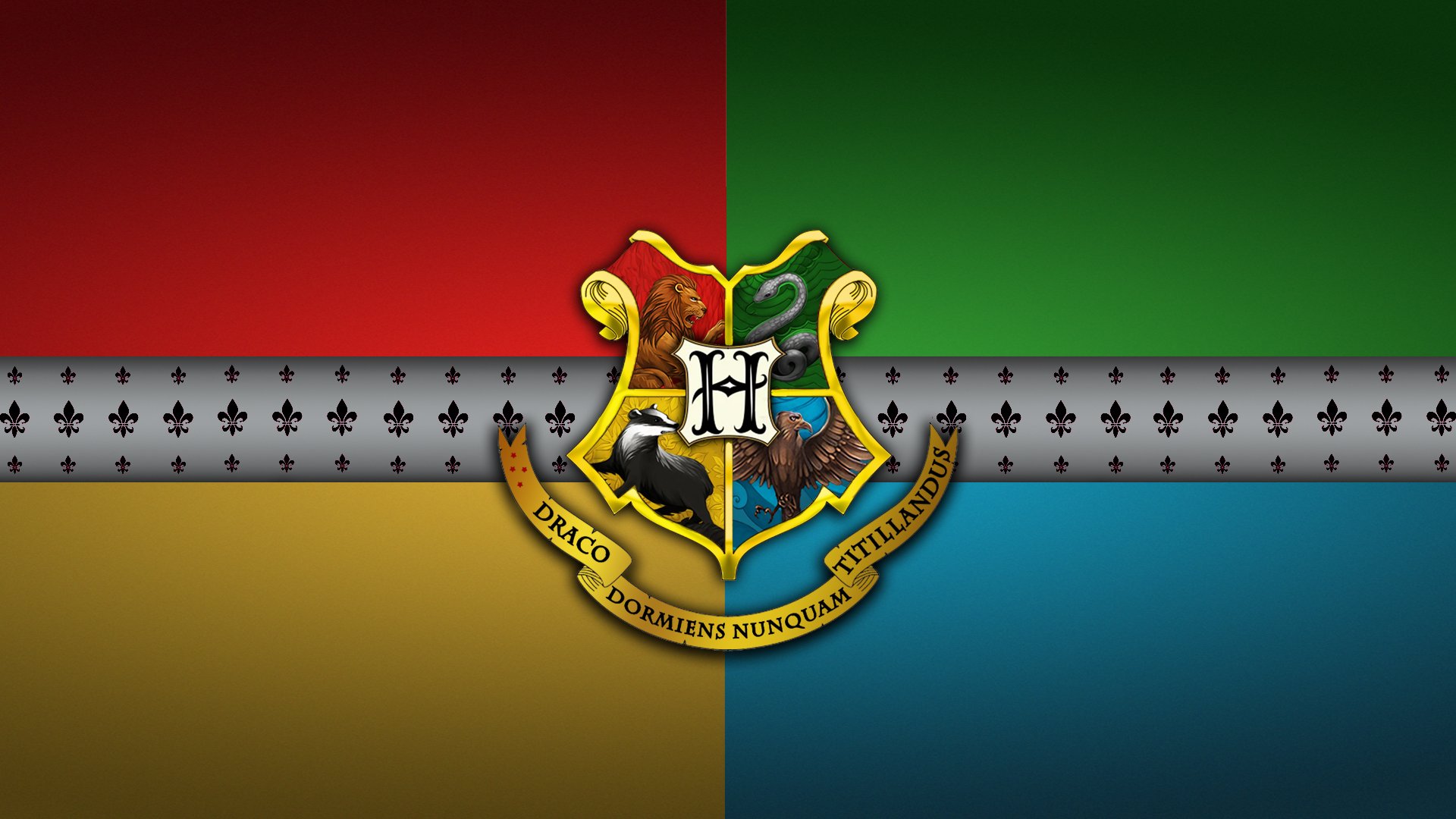 hogwarts houses logo wallpaper