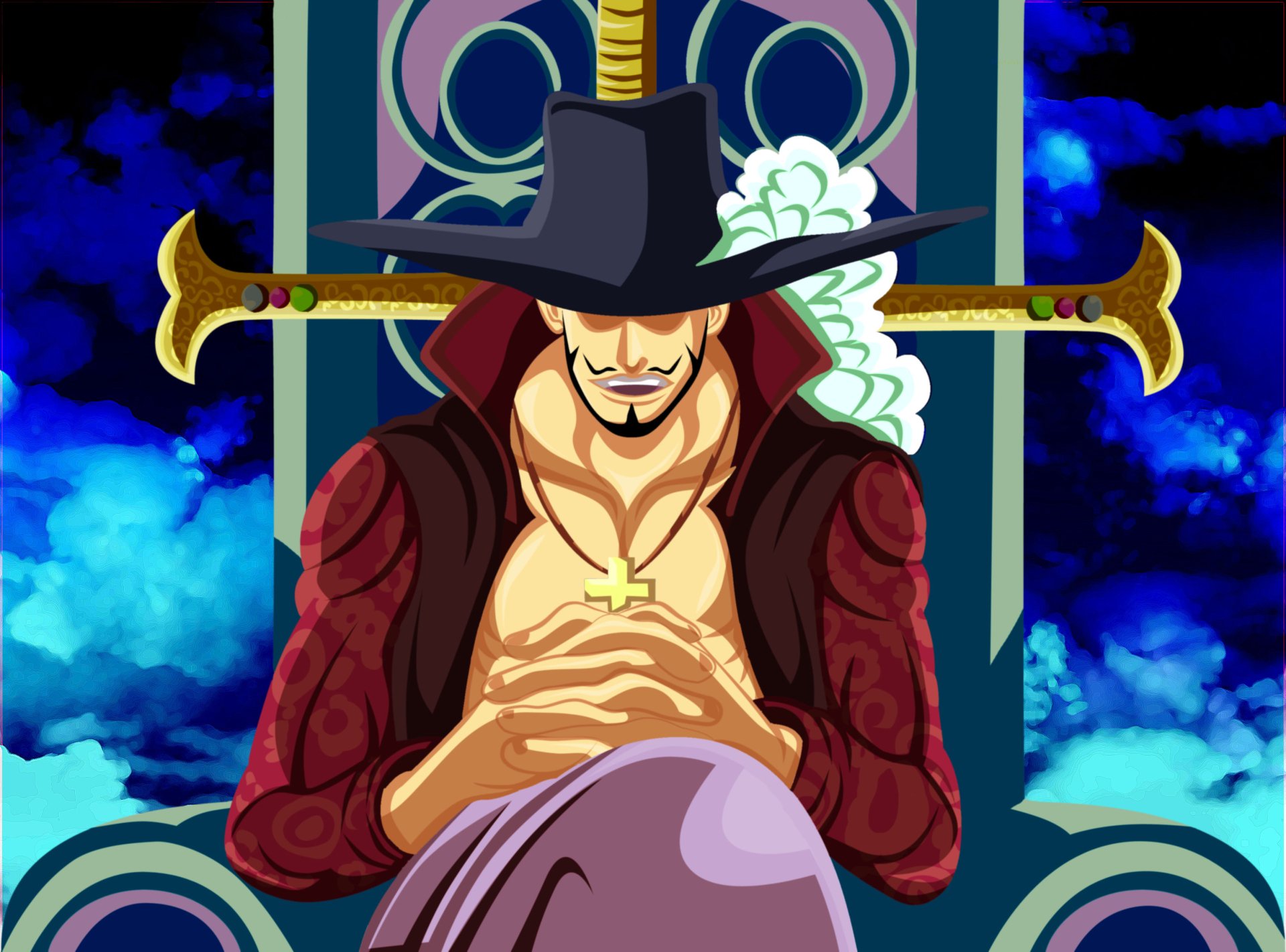 Download Dracule Mihawk Anime One Piece HD Wallpaper