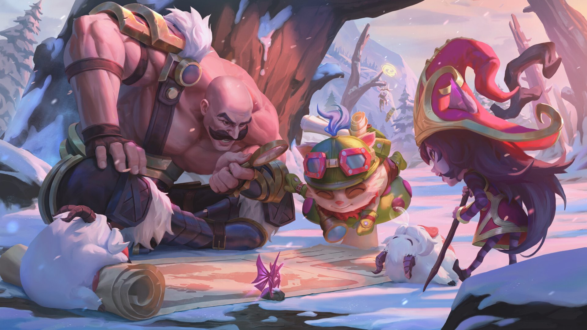 Download Lulu (League Of Legends) Teemo (League Of Legends) Braum (League Of Legends) Video Game League Of Legends HD Wallpaper