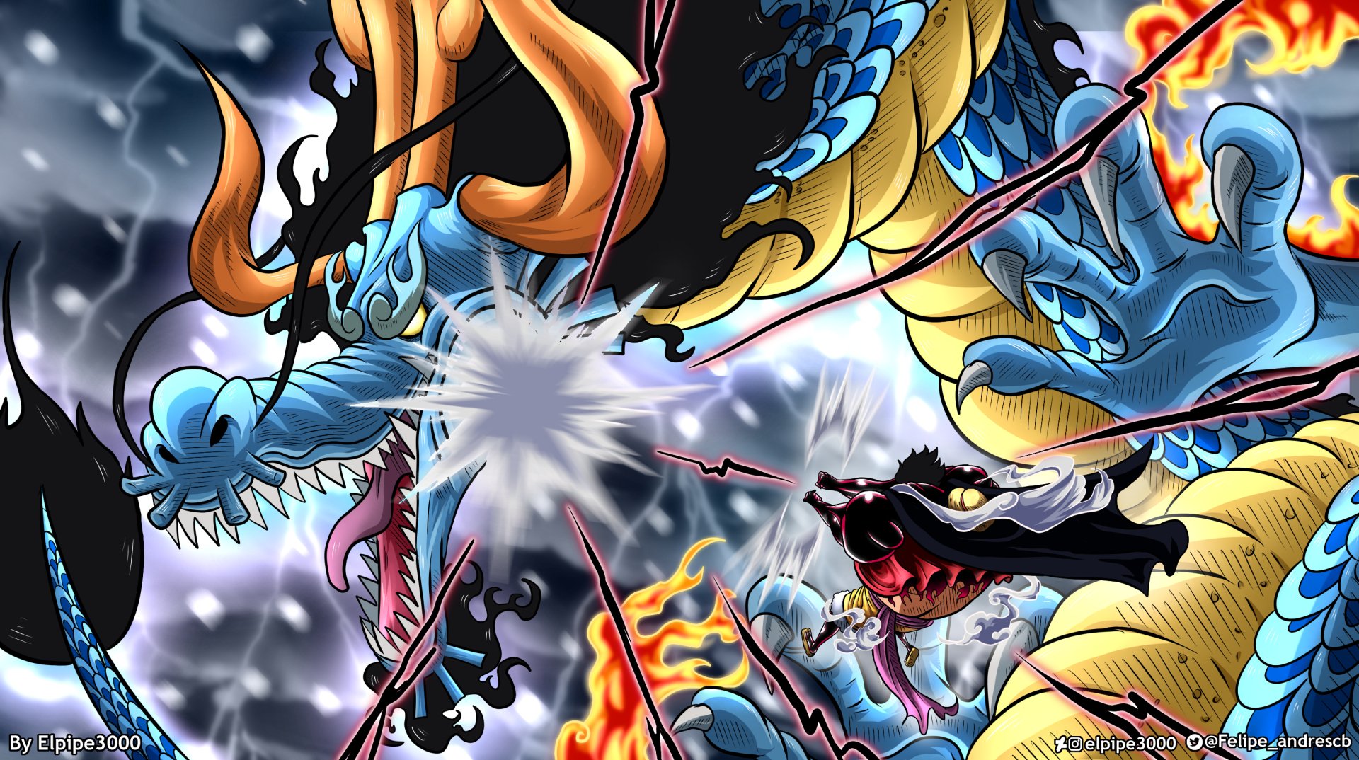 Download Kaido (One Piece) Monkey D. Luffy Anime One Piece HD Wallpaper ...