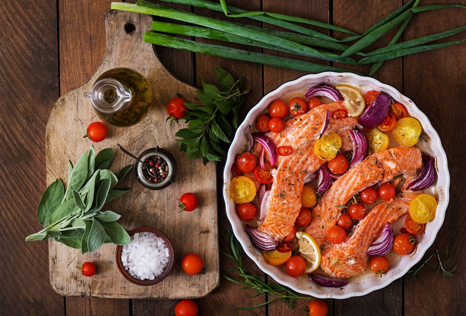 Download Still Life Food Salad HD Wallpaper