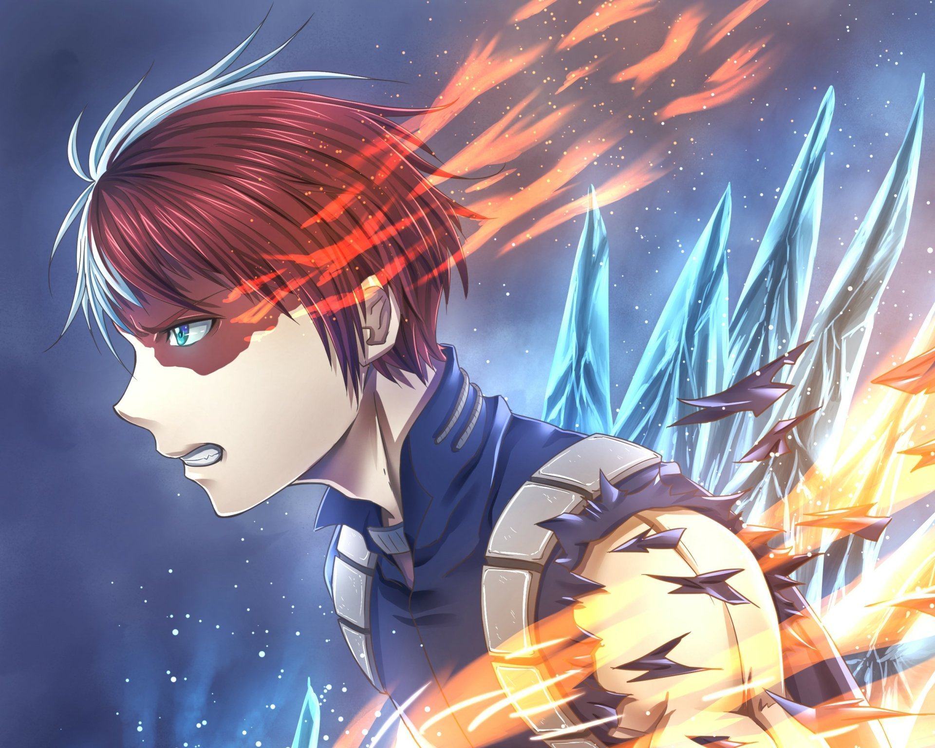 Download Shoto Todoroki Anime My Hero Academia HD Wallpaper by Zephx