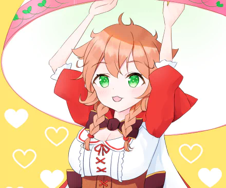 Warabeda Meiji Anime Virtual Youtuber HD Desktop Wallpaper | Background Image