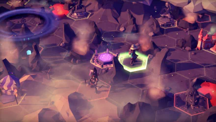 HD desktop wallpaper featuring For The King game with characters engaged in tactical gameplay on a stylized map.