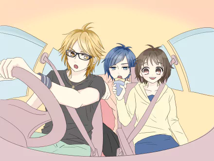 Aizou Shibasaki Yujiro Someya Hiyori Suzumi Anime To Become a Real Heroine! The Unpopular Girl and the Secret Task HD Desktop Wallpaper | Background Image