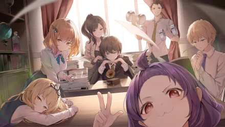 Anime friends HD Desktop Wallpaper | Background Image