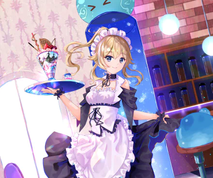 Slime (Genshin impact) Jean (Genshin Impact) maid video game Genshin Impact HD Desktop Wallpaper | Background Image