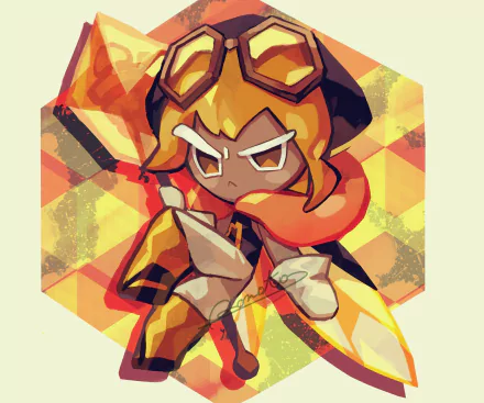 Amber Sugar Cookie (Cookie Run) video game Cookie Run: OvenBreak HD Desktop Wallpaper | Background Image